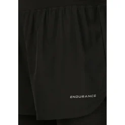 ENDURANCE - Women's Less 2-In-1 Shorts - Laufshorts Black Outlet
