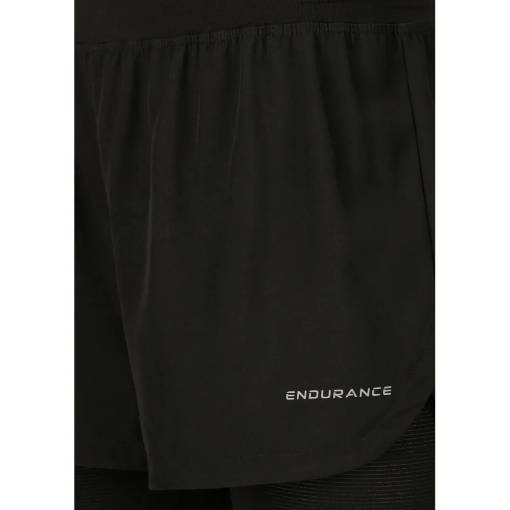 ENDURANCE - Women's Less 2-In-1 Shorts - Laufshorts Black Outlet