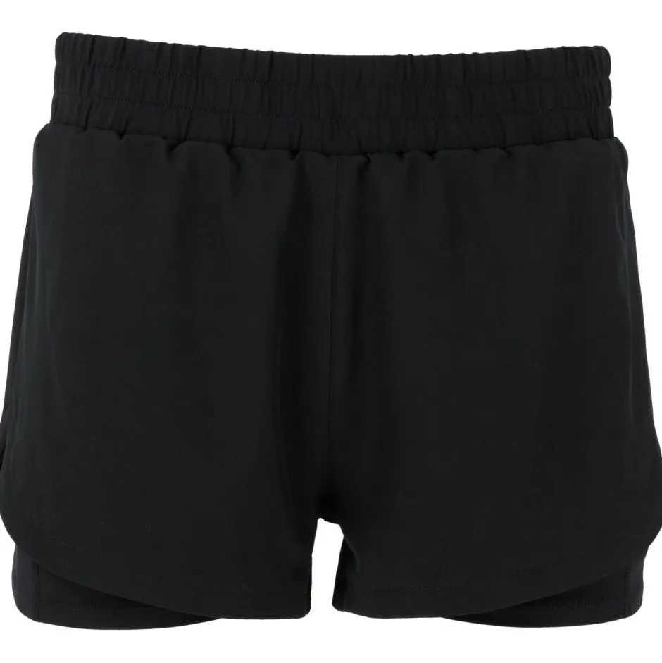 ENDURANCE Laufbekleidung|Hosen-- Women's Yarol 2-in-1 Shorts - Laufshorts Black