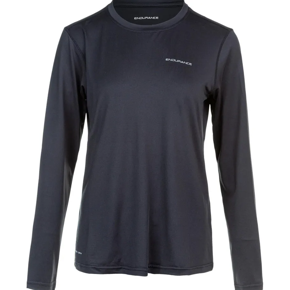 ENDURANCE Laufbekleidung|Shirts, Hemden & Longsleeves-- Women's Yonan V2 Performance L/S Tee - Laufshirt Black