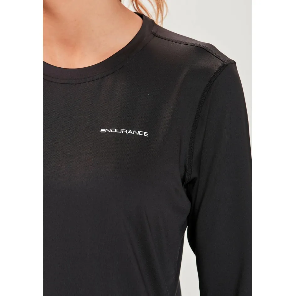 ENDURANCE Laufbekleidung|Shirts, Hemden & Longsleeves-- Women's Yonan V2 Performance L/S Tee - Laufshirt Black