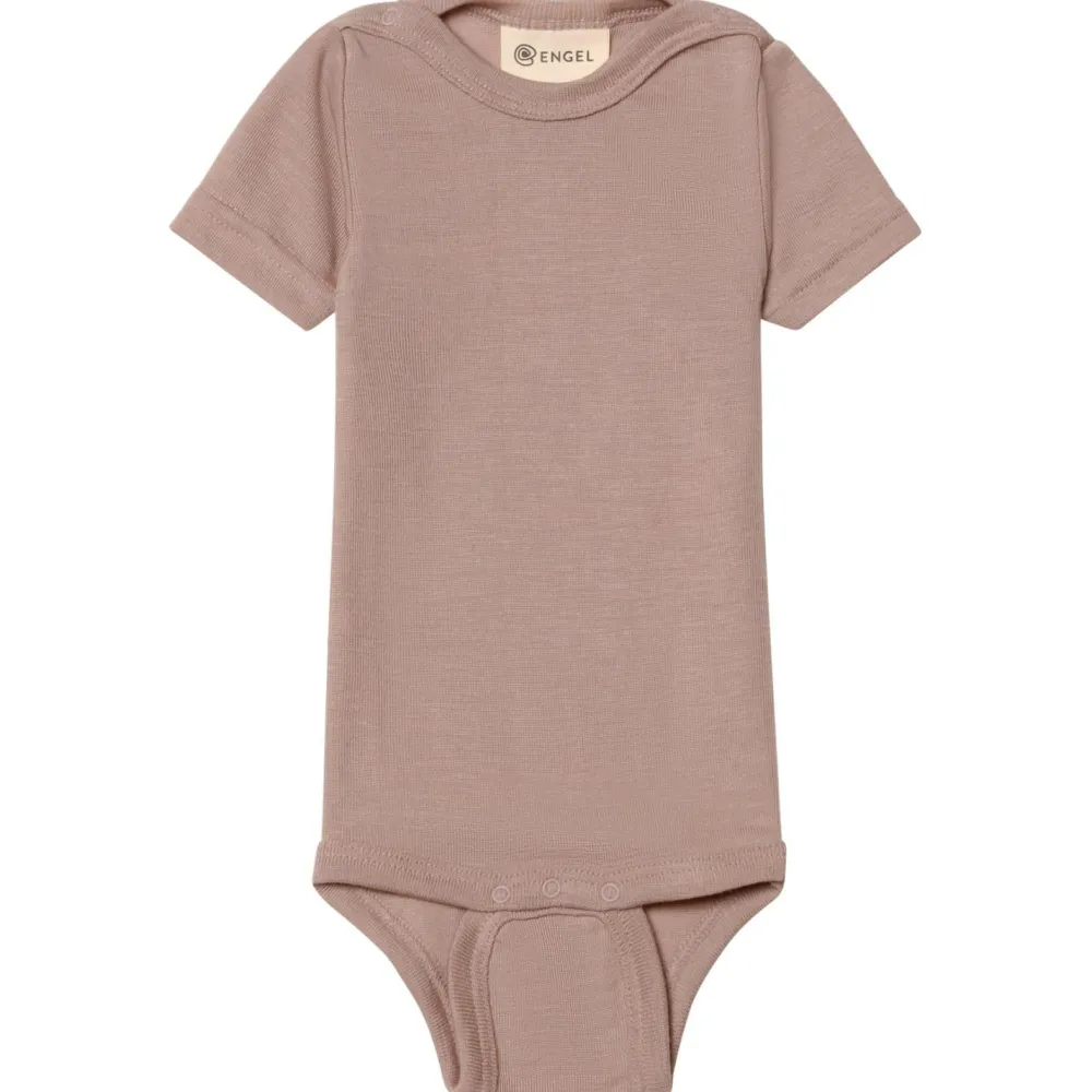 - Baby-Body Kurzarm mit Druckknöpfen an den Schulter - Merinounterwäsche < Engel Outlet
