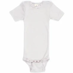 - Baby-Body Kurzarm mit Druckknöpfen an den Schulter - Merinounterwäsche < Engel Outlet