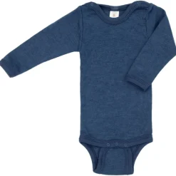 Engel - Baby-Body Langarm Mit Druckverschluss Schulter - Merinounterwäsche