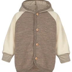 Kinder Engel - Baby-Kapuzenjacke mit Holzknöpfen - Freizeitjacke