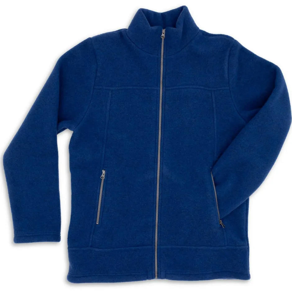Engel Alltagsbekleidung|Jacken-- Herren-Jacke mit Reißverschluss an den Taschen - Wolljacke Enzian Melange