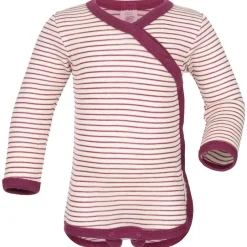Kinder Engel - Kid's Baby-Wickelbody Langarm - Merinounterwäsche
