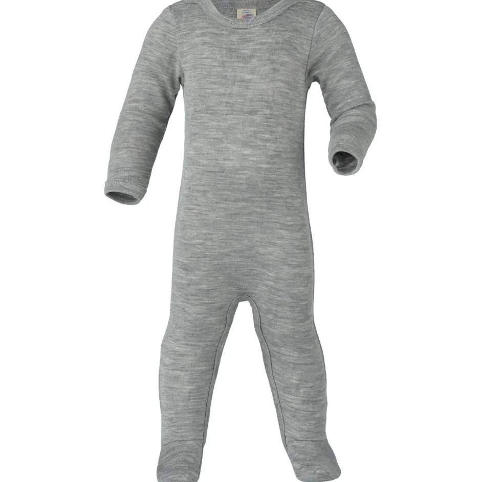 Engel Merinounterwäsche|Unterwäsche-- Kid's Schlafoverall mit Druckknöpfen - Overall