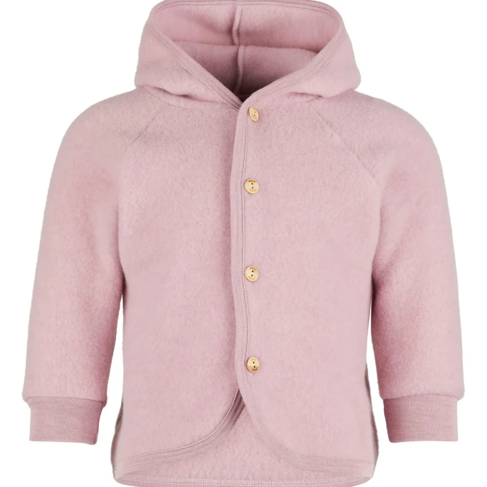 Engel - Kinder Kapuzenjacke mit Holzknöpfen - Wolljacke Outlet