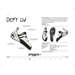 Evolv Kletterschuhe|Klettschuhe-- Defy LV - Kletterschuhe Grey / White