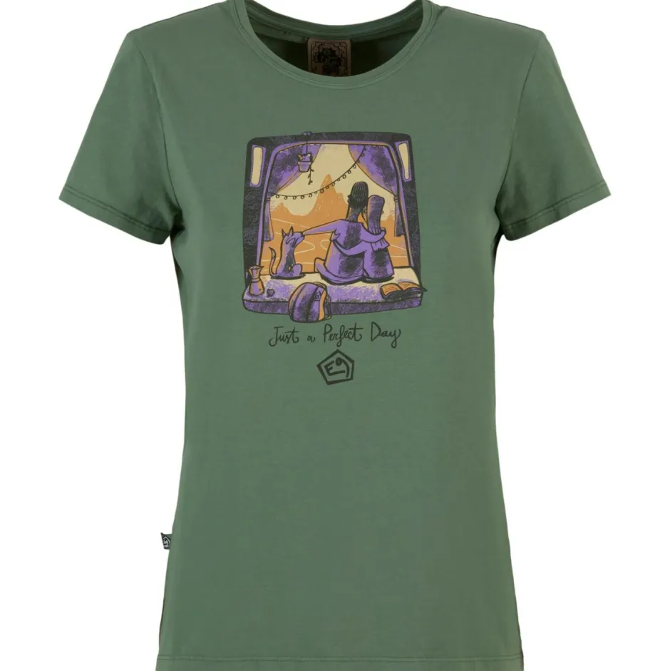 E9 Kletterbekleidung|T-Shirts-- Women's Sunset - T-Shirt
