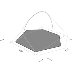 Exped - Mira II HL Footprint - Zeltunterlage Grey Outlet