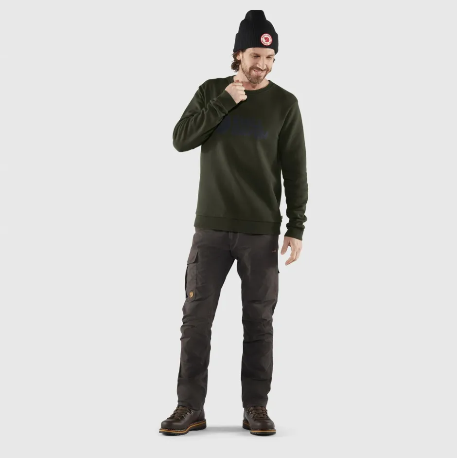 Fju00e4llru00e4ven Pullover & Hoodies|Alltagsbekleidung-Fjällräven - Fjällräven Logo Sweater - Pullover