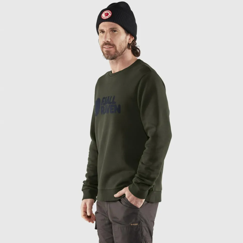 Fju00e4llru00e4ven Pullover & Hoodies|Alltagsbekleidung-Fjällräven - Fjällräven Logo Sweater - Pullover