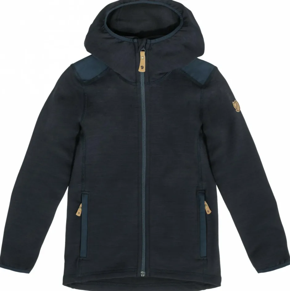 Fju00e4llru00e4ven Pullover & Hoodies|Jacken-Fjällräven - Kid's Keb Fleece Hoodie - Wolljacke