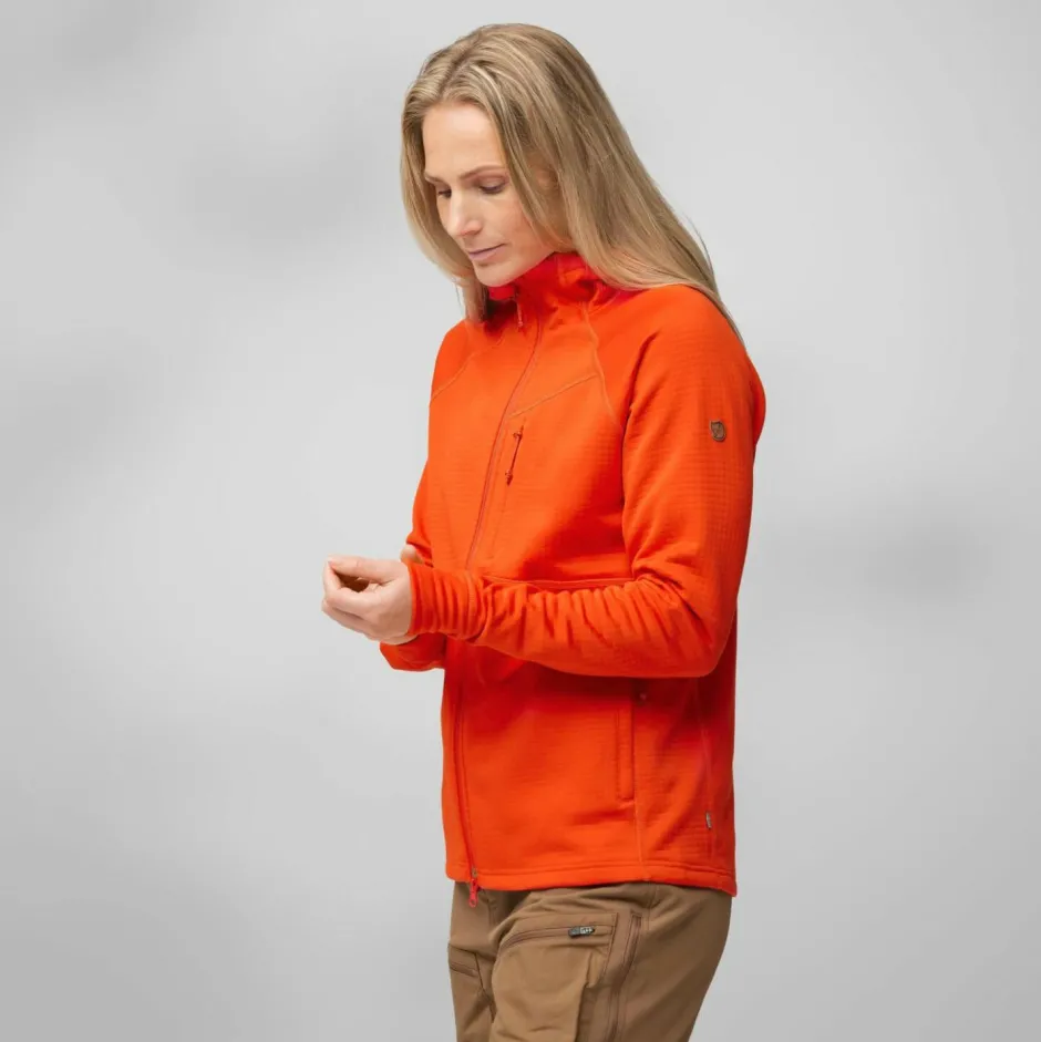 Fju00e4llru00e4ven Fjäräven - Woen' Abiko Grid Feece Hoodie - Feecejacke