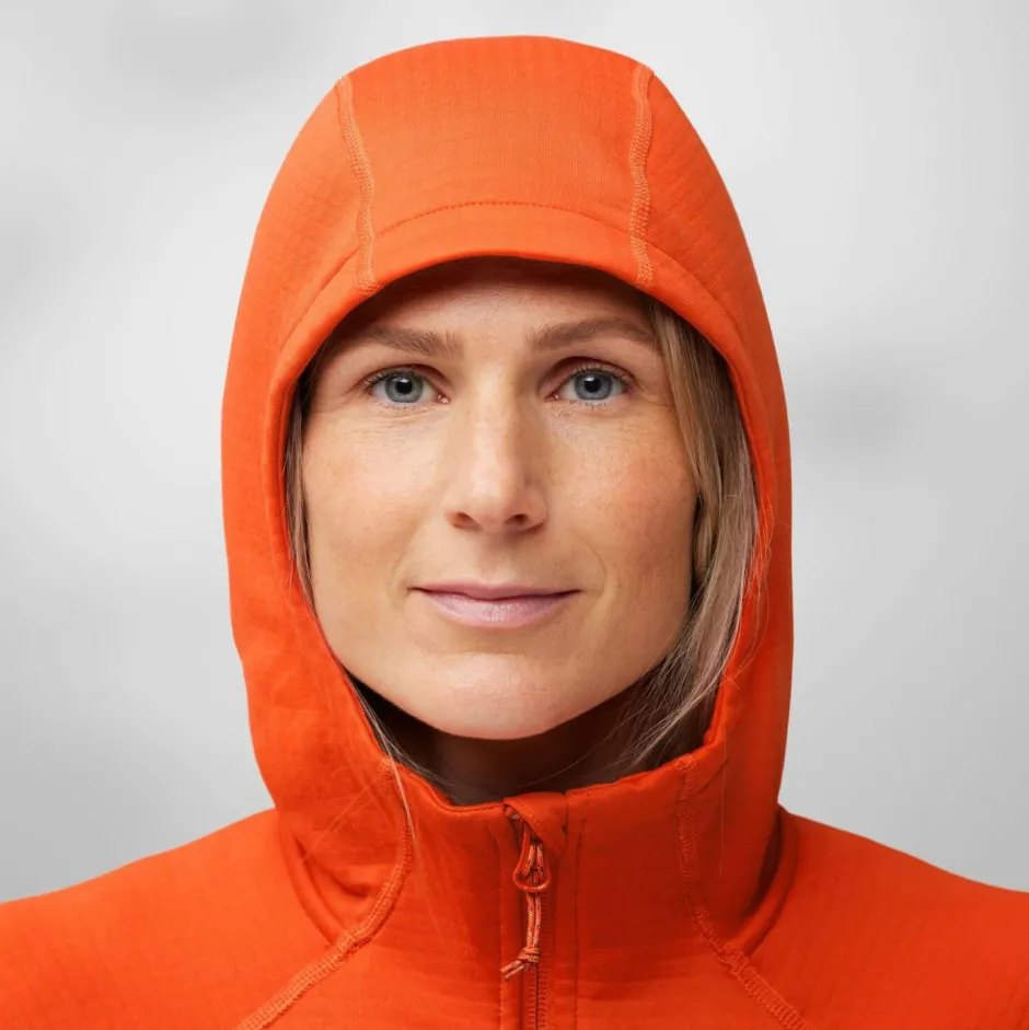 Fju00e4llru00e4ven Fjäräven - Woen' Abiko Grid Feece Hoodie - Feecejacke
