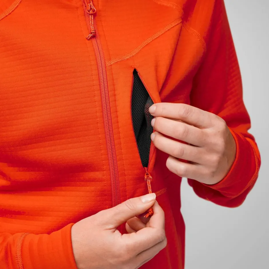 Fju00e4llru00e4ven Fjäräven - Woen' Abiko Grid Feece Hoodie - Feecejacke