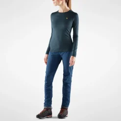 Fju00e4llru00e4ven Trekkingbekleidung|Merinounterwäsche-Fjällräven - Women's Bergtagen Thinwool L/S - Merinounterwäsche Mountain Blue