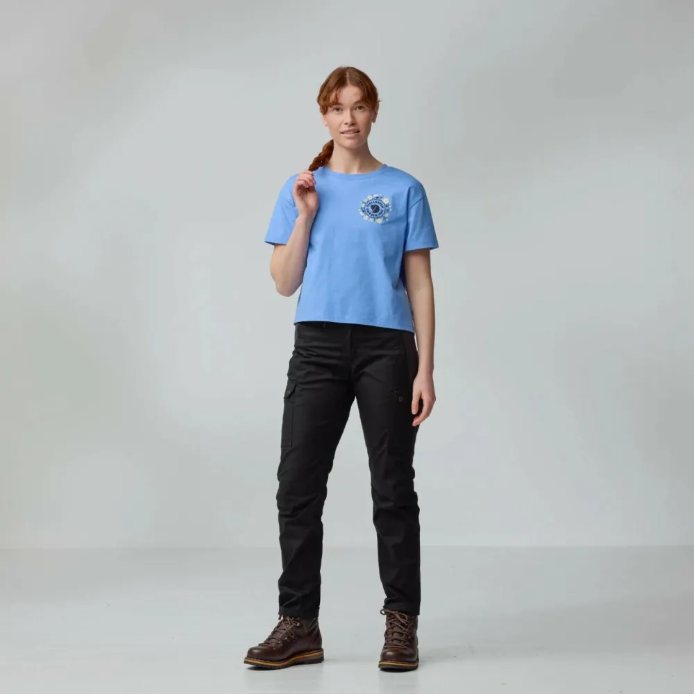 Fju00e4llru00e4ven Fjällräven - Women's Fjällblomster Logo T-Shirt - T-Shirt Sale
