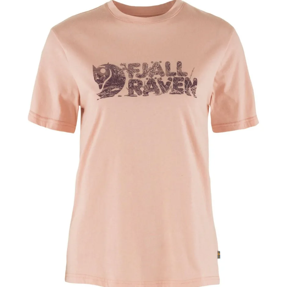 Fju00e4llru00e4ven Wanderbekleidung|T-Shirts-Fjällräven - Women's Lush Logo T-Shirt - T-Shirt