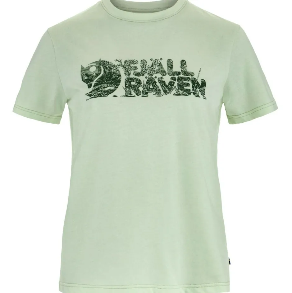 Fju00e4llru00e4ven Wanderbekleidung|T-Shirts-Fjällräven - Women's Lush Logo T-Shirt - T-Shirt