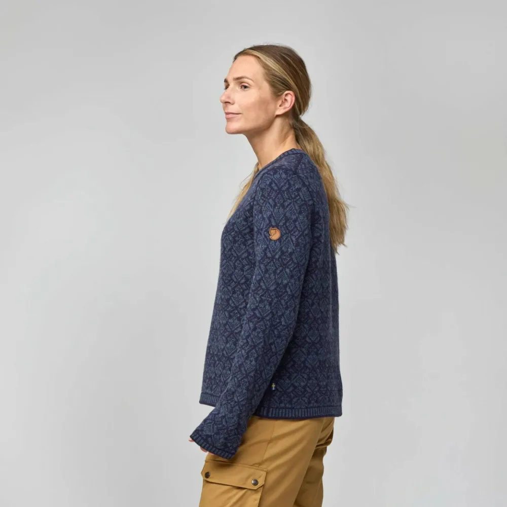 Fju00e4llru00e4ven Fjällräven - Women's Snow Round Neck Sweater - Wollpullover Online