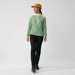 Fju00e4llru00e4ven Wanderbekleidung|Pullover & Hoodies-Fjällräven - Women's Vardag Lite Fleece - Fleecepullover Chalk White / Light Olive