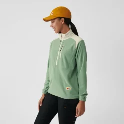 Fju00e4llru00e4ven Wanderbekleidung|Pullover & Hoodies-Fjällräven - Women's Vardag Lite Fleece - Fleecepullover Chalk White / Light Olive