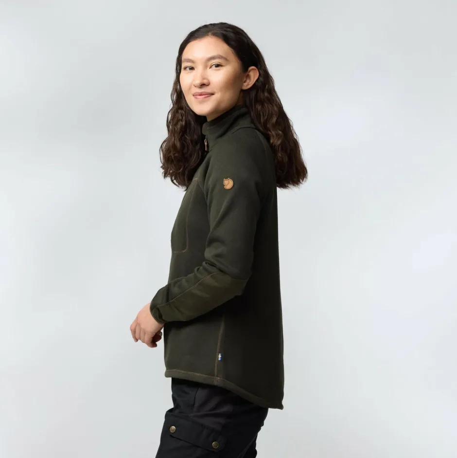 Fju00e4llru00e4ven Trekkingbekleidung|Wanderbekleidung-Fjällräven - Women's Övik Fleece Half Zip - Fleecepullover