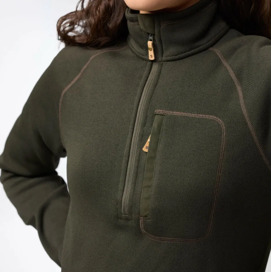 Fju00e4llru00e4ven Trekkingbekleidung|Wanderbekleidung-Fjällräven - Women's Övik Fleece Half Zip - Fleecepullover