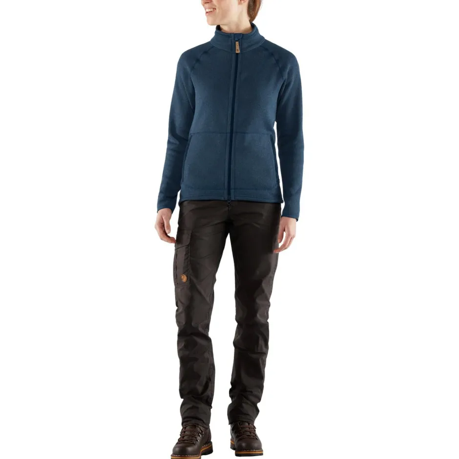 Fju00e4llru00e4ven Trekkingbekleidung|Wanderbekleidung-Fjällräven - Women's Övik Fleece Zip Sweater - Fleecejacke