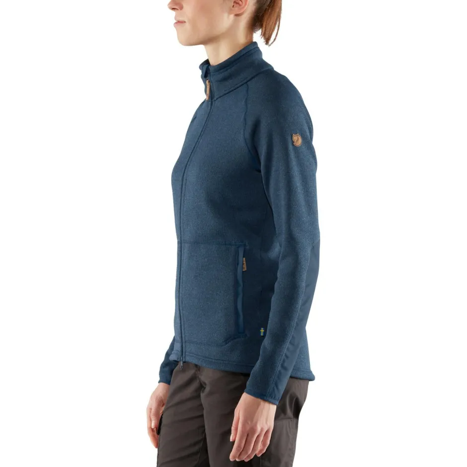 Fju00e4llru00e4ven Trekkingbekleidung|Wanderbekleidung-Fjällräven - Women's Övik Fleece Zip Sweater - Fleecejacke