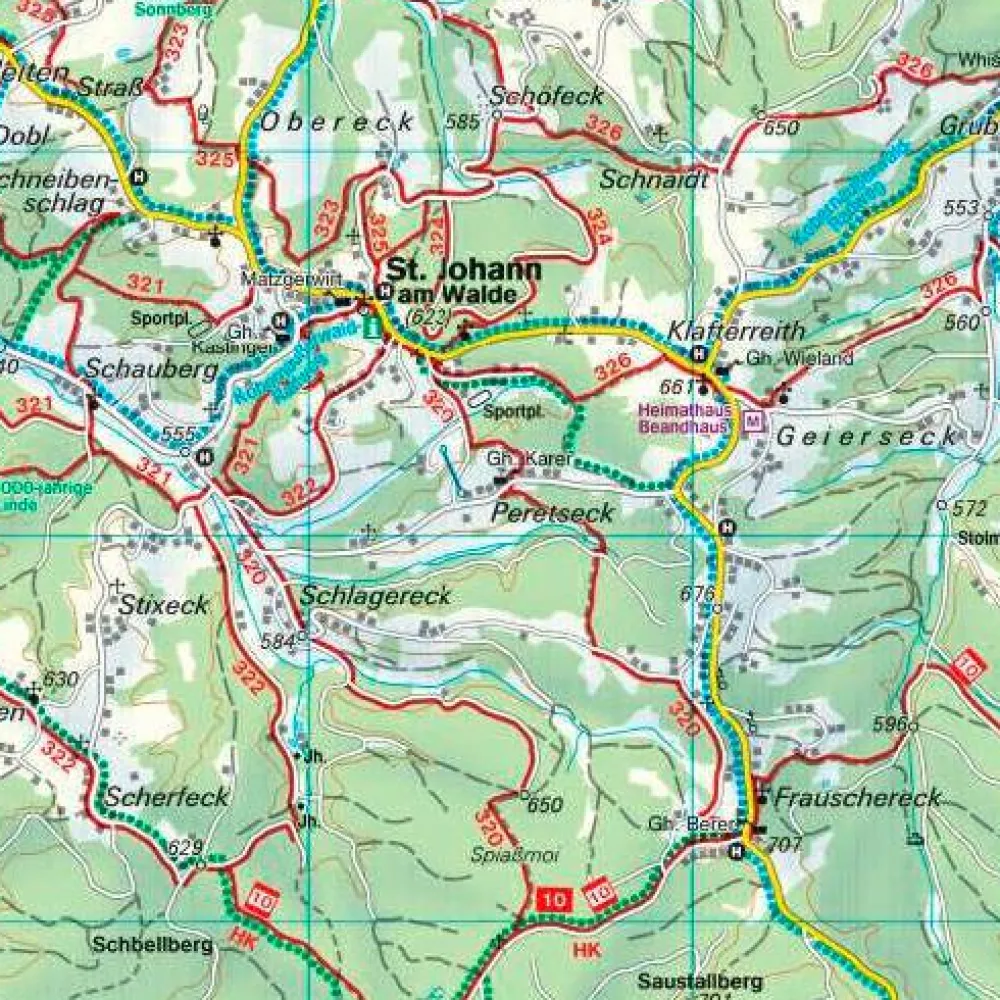 Freytag & Berndt - Ibmer Moor-Kobernaußerwald-Braunau-Burghausen-Marktl - Wanderkarte Auflage 2013 Clearance