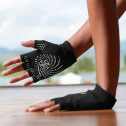 GAIAM Fitness-Ausrüstung-- Women's Grippy Yoga Gloves - Sonstiges Yogazubehör Dark Grey