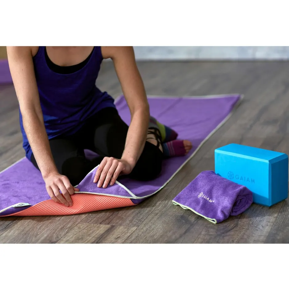 GAIAM - Stay Put Yoga Mat Towel - Mikrofaserhandtuch
