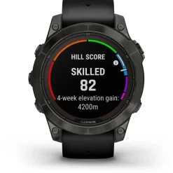 Garmin - Fenix 7 Pro Sapphire Solar - Multifunktionsuhr Carbon Grey DLC Titan with Black Band Sale