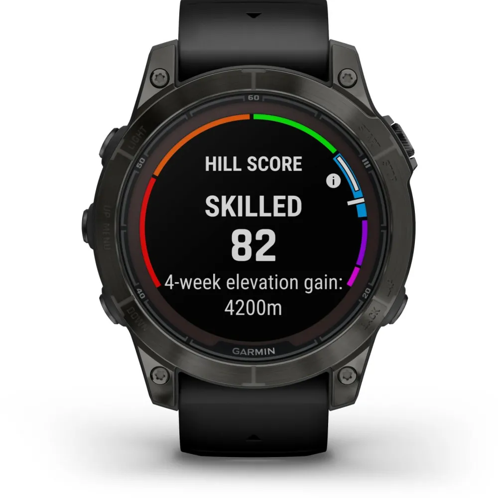 Garmin - Fenix 7 Pro Sapphire Solar - Multifunktionsuhr Carbon Grey DLC Titan with Black Band Sale