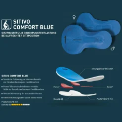 Gonso - Sitivo Blue Bib - Radhose Etheblue / Skydiver Discount