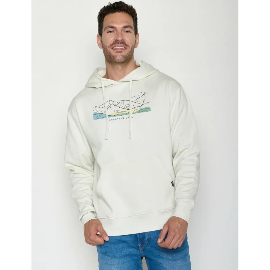 GreenBomb Alltagsbekleidung|Pullover & Hoodies-- Mountain Soul Joy Hoodie - Hoodie Moonstone