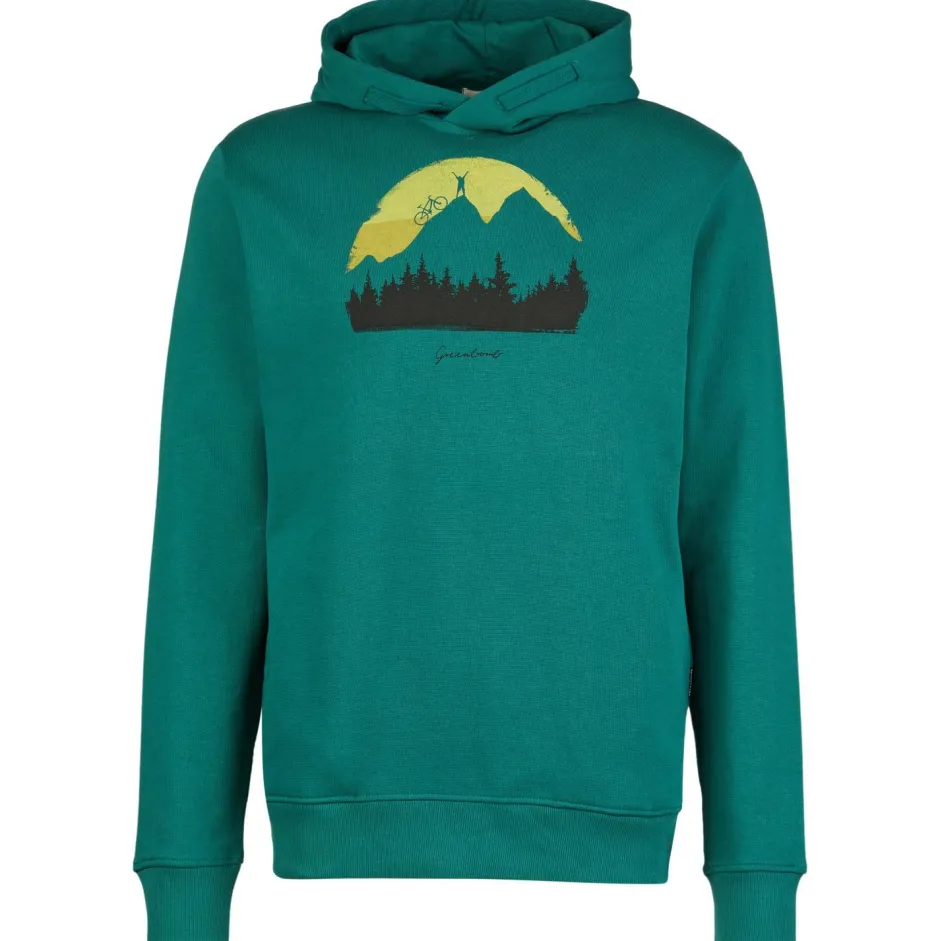GreenBomb Alltagsbekleidung|Pullover & Hoodies-- Nature Forest Happy Star Hooded Sweater - Hoodie Jungle Green