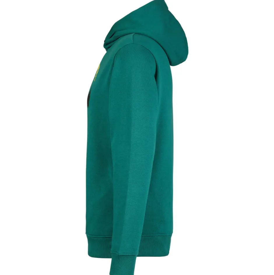 GreenBomb Alltagsbekleidung|Pullover & Hoodies-- Nature Forest Happy Star Hooded Sweater - Hoodie Jungle Green