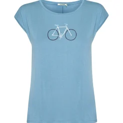 GreenBomb - Woen' Bike Handdrawn Tiid - T-hirt