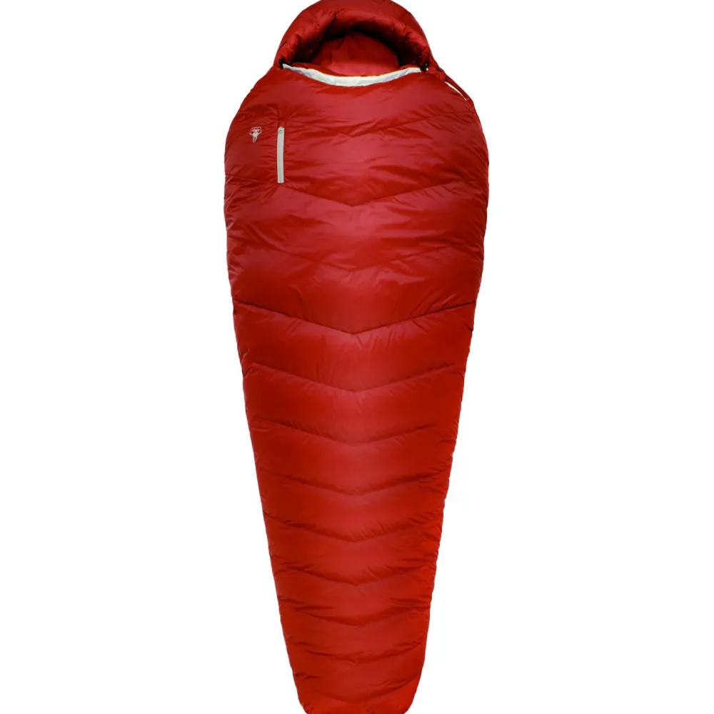 Gru00fcezi Bag Grüezi Bag - Biopod Down Hybrid Ice Alpine 190 - Daunenschlafsack Cherry Hot