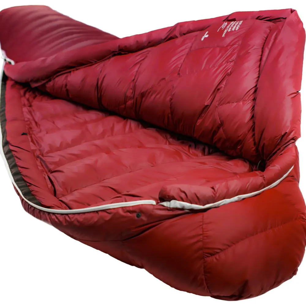 Gru00fcezi Bag Grüezi Bag - Biopod Down Hybrid Ice Alpine 190 - Daunenschlafsack Cherry Hot