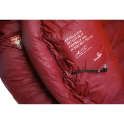 Gru00fcezi Bag Grüezi Bag - Biopod Down Hybrid Ice Alpine 190 - Daunenschlafsack Cherry Hot