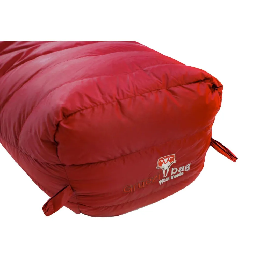 Gru00fcezi Bag Grüezi Bag - Biopod Down Hybrid Ice Alpine 190 - Daunenschlafsack Cherry Hot