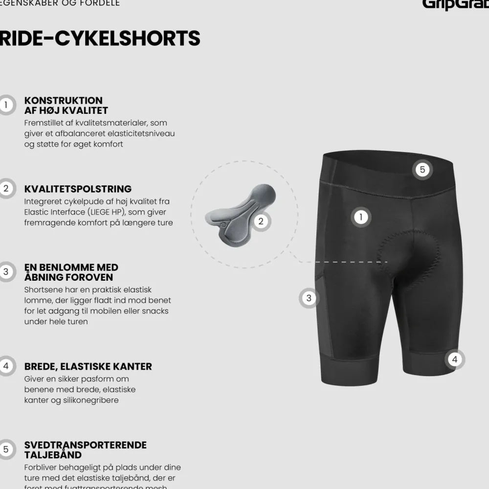 - Ride Cycing hort - Radhoe < GripGrab Discount