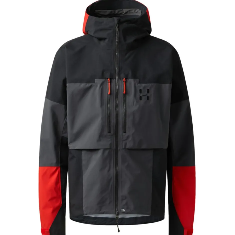 Haglu00f6fs Hochtourenbekleidung|Skibekleidung-Haglöfs - Spitz GTX Pro II Jacket - Regenjacke Magnetite / True Black