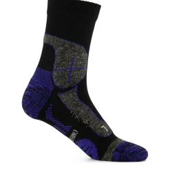 Hanwag - Hike-Merino Socke - Wandersocken Black / Royal Blue New